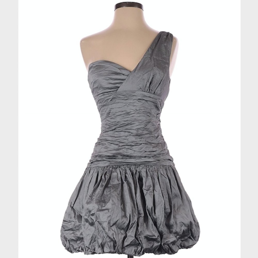 NWT BCBG Max Azria One Shoulder Bubble Hem Cocktail/Prom/Formal Dress